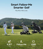 Electric Golf Push Cart with Remote Control for All Terrains