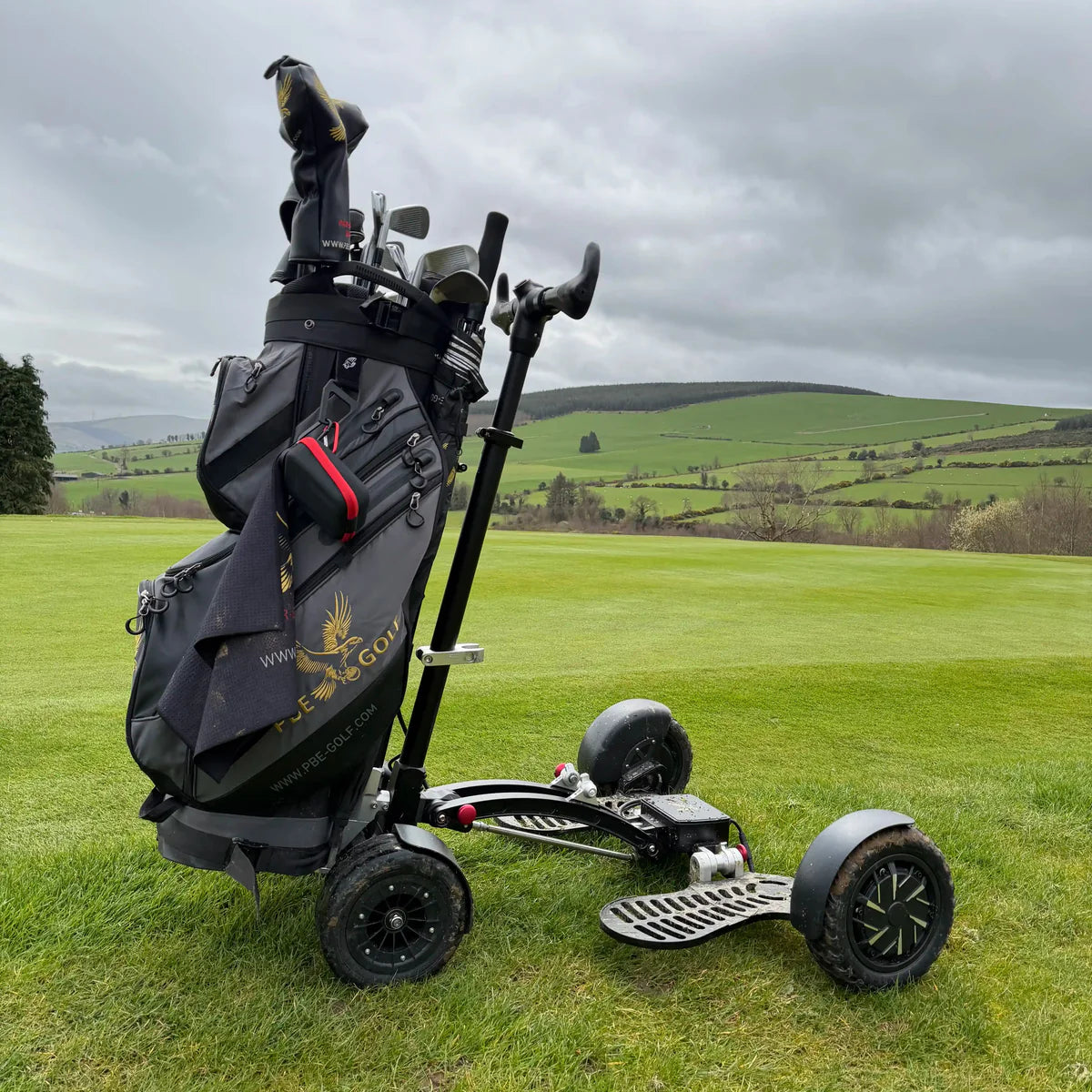 Electric Golf Push Cart with Remote Control for All Terrains